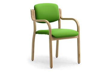 Contemporary design multi-layer beechwood armchair for churches, cathedrals and religious enviroments Kalos-3