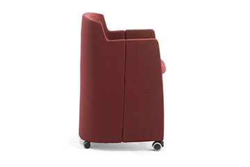 tub armchair with modern square design for meeting and seminar hall