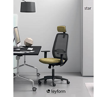 Modern task office chair with breathable mesh and soft-touch pads Star