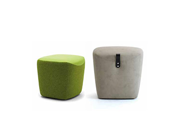 Pouf ottomans for sofas armchairs for hotel lobby, entrances and contract furniture Victoria