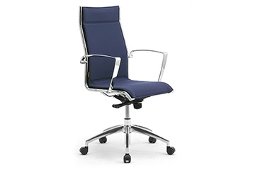 Seating office chairs conference with chrome frame Origami Lx