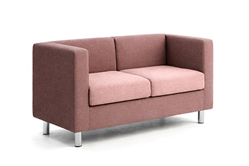 Compact design two-tone waiting-room sofa and lounge seating for lobbies UNIT