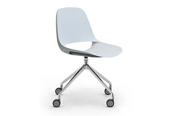 Modern monocoque plastic shell task office chairs with impact design Cosmo