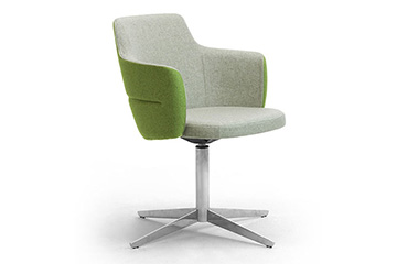 Modern design armchairs for guests and visitors in hotel and contract furniture Opera Visitors