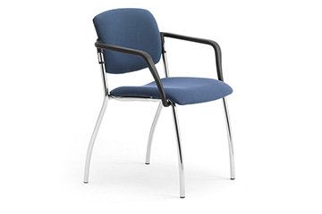 Modern armchairs for reception areas and hotel contract furniture Laila 4 legs