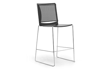 Lunchroom mesh stools with plastic seat ideal to be supplied for restaurant, bar, pub, pizzeria iLike RE