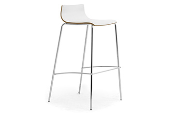 Modern design 4 legs stools with wooden seat for churches, cathedrals and religious My Stool