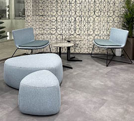 Poufs for waiting rooms and lounges