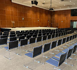 Unique, modern design chair for conference, congress and seminar rooms