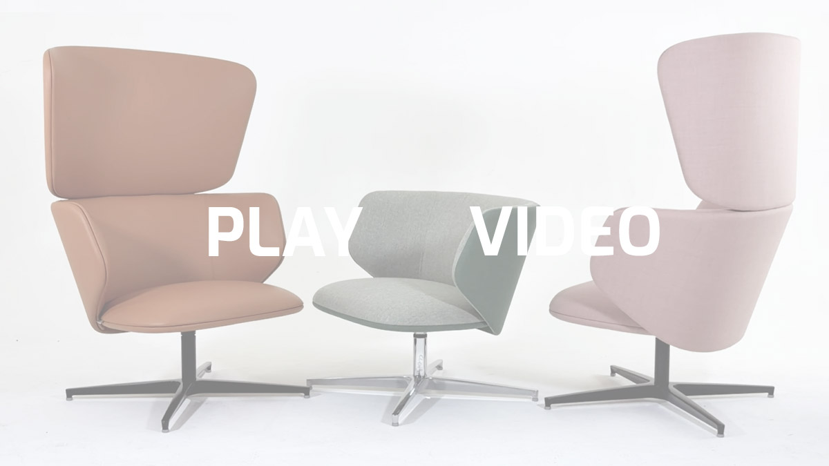 Lounge armchair for great relaxation, with table | Alis� lounge by Leyform