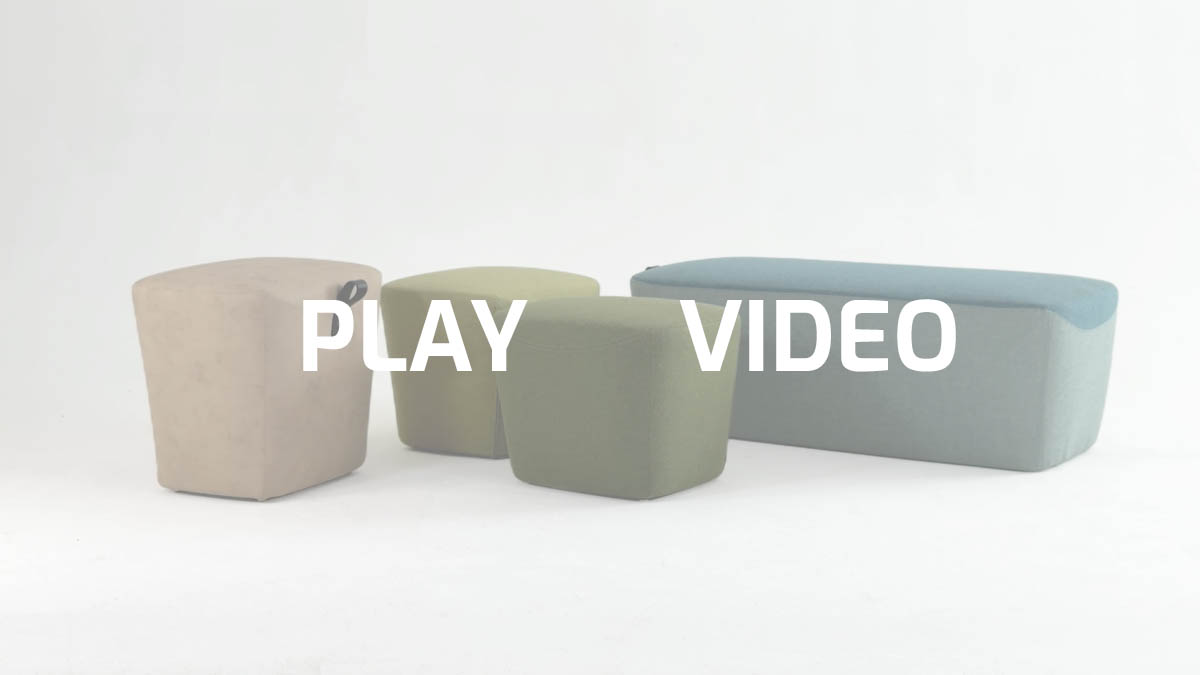 Pouf with a multifunctional handle | VIC by Leyform