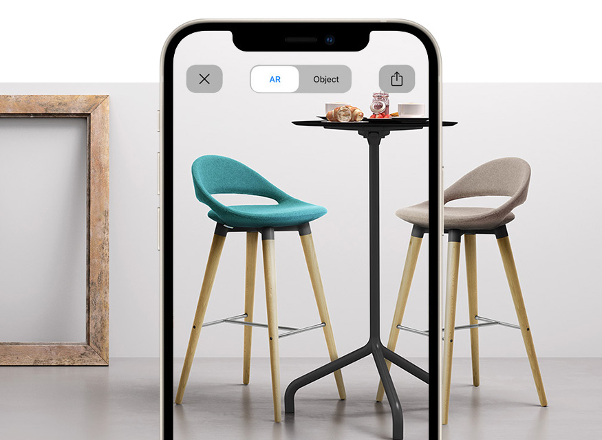 breakfast bar stools for kitchen islands with augmented reality Samba Stool