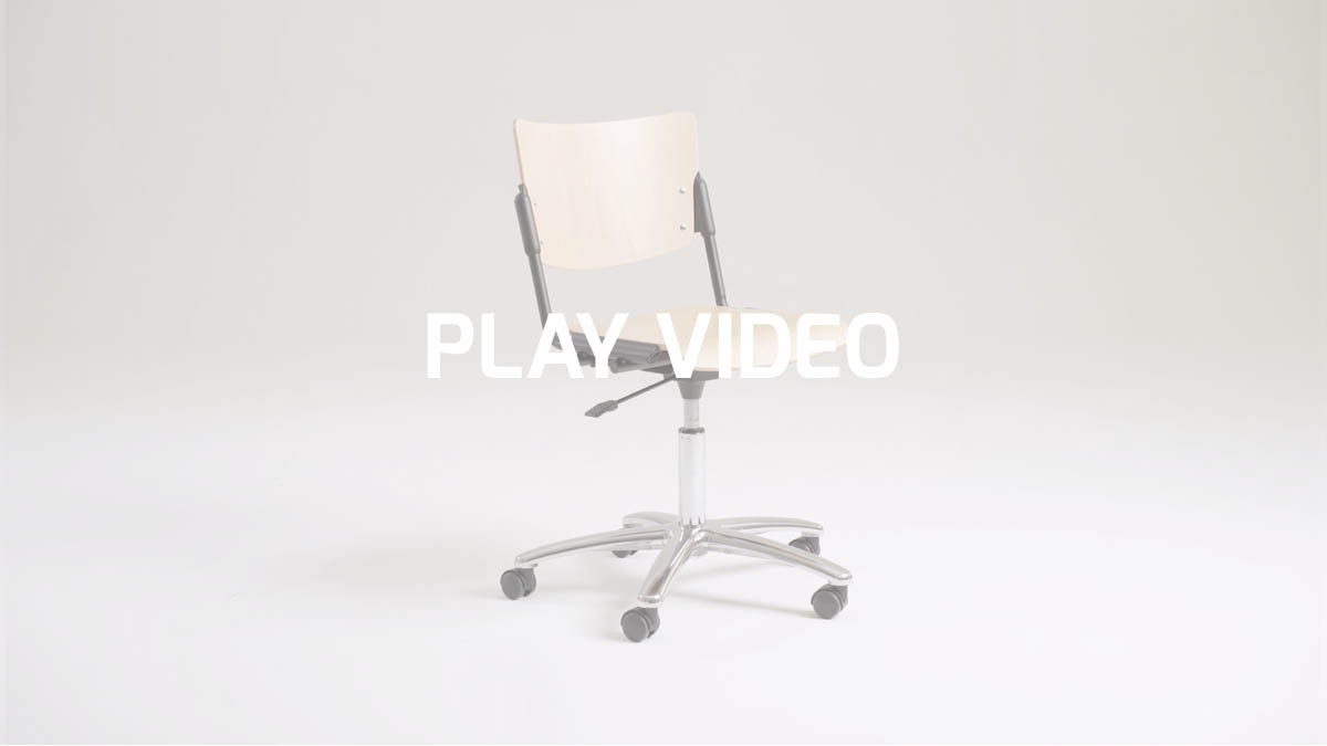 Operational office chairs with arms and castors | LaMia by Leyform