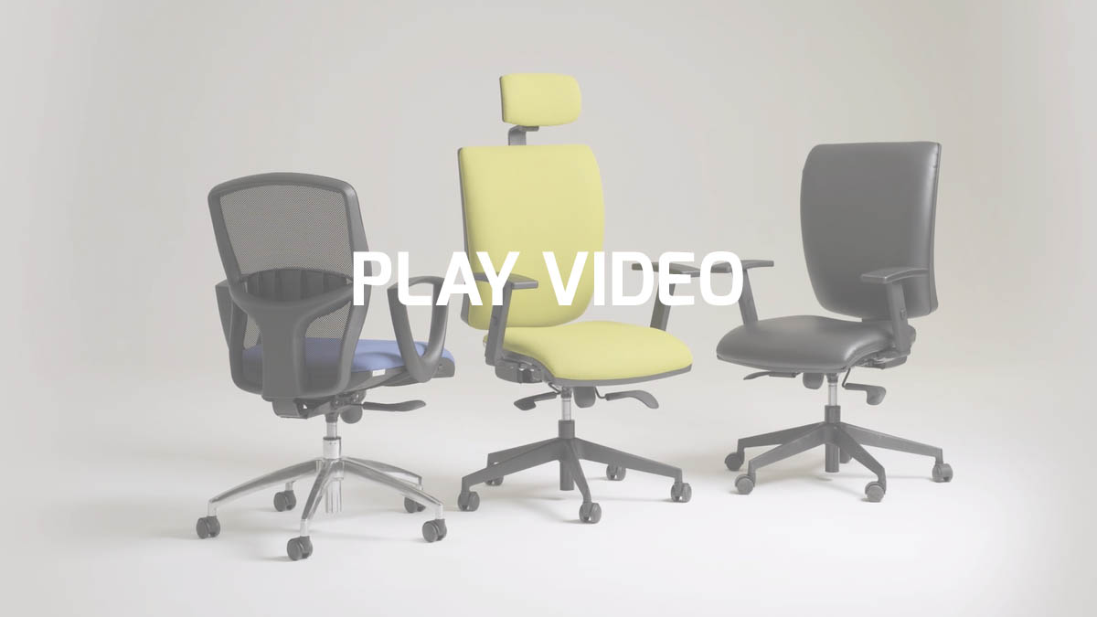 High back task home-office seating with arms and headrest | Sprint X by Leyform