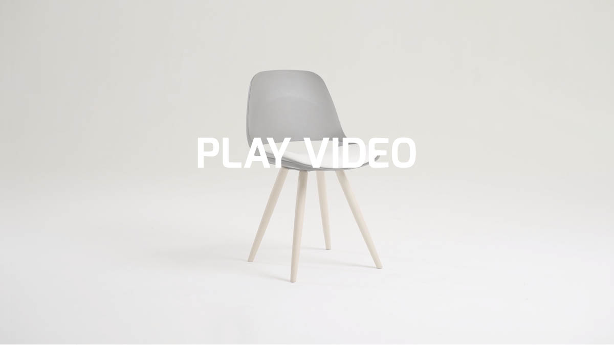 Monocoque conference room chairs for office meeting room | 4-legged Cosmo chair  by Leyform